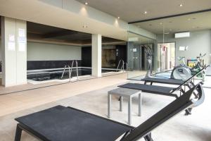 Fitness centrum a/nebo fitness zařízení v ubytování Luxury apartment stunning seaview BS 3104