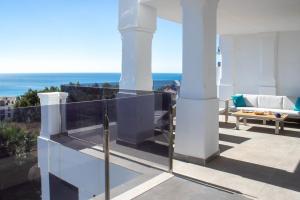 Balkón nebo terasa v ubytování Luxury apartment stunning seaview BS 3104