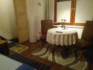 Postel nebo postele na pokoji v ubytování Ferienwohnung Fiebelkorn Vogt in Kappeln