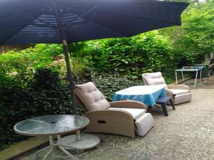 Zahrada ubytování Ferienwohnung Fiebelkorn Vogt in Kappeln