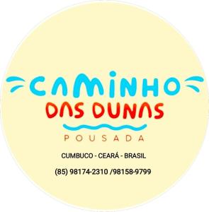 a cd with the wordsambino ones drums pousada at Pousada Caminho das Dunas in Cumbuco