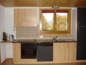 Kuchyň nebo kuchyňský kout v ubytování Chalet Lucille