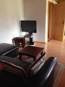 TV a/nebo společenská místnost v ubytování Chalet Lucille