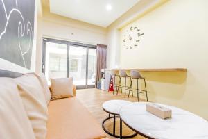 Χώρος καθιστικού στο WOW Penghu Homestay