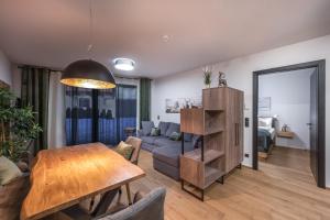 Posezení v ubytování Kleiner Alpiner Boudoir in der Residenz Silvretta - Inklusive Silvretta Card Premium
