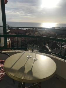 A balcony or terrace at TORRES DEL SOL 15 floor THE HIGHTEST