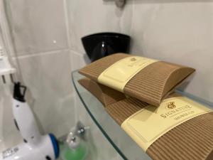 Koupelna v ubytování VILARHOTEL