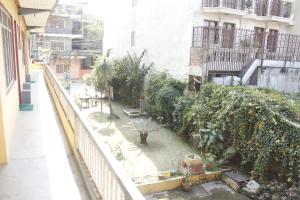 Un jardín fuera de Pushpa Guest House