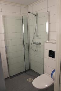 Et badeværelse på Briksdalsbre Fjellstove