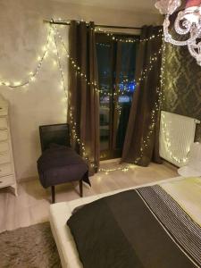 Postel nebo postele na pokoji v ubytování Nowoczesny Apartament 85m2 Muranów, Warszawa - Śródmieście
