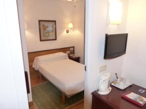 TV a/nebo společenská místnost v ubytování Hostal Navarra