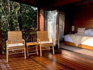 Letto o letti in una camera di The Postcard Hideaway, Netravali Wildlife Sanctuary, Goa