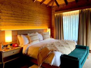 Letto o letti in una camera di The Postcard Hideaway, Netravali Wildlife Sanctuary, Goa