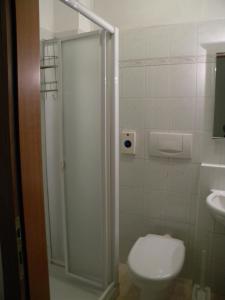 Koupelna v ubytování Hotel Adua