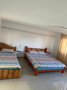 En eller flere senge i et værelse på Wonderful near Ram lake and Hermon mountain