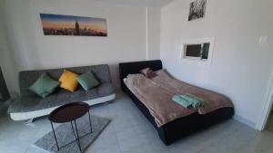 Posteľ alebo postele v izbe v ubytovaní Onix -Orfű Aqua Apartman