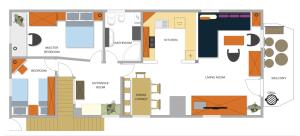 Půdorys ubytování Apartment Pri Leju