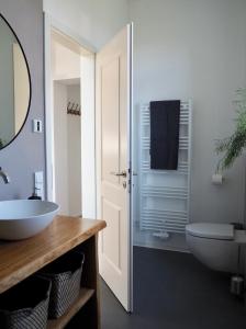 Kúpeľňa v ubytovaní Wohlfühl-Apartment am Lösnitzgrund
