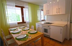 Η κουζίνα ή μικρή κουζίνα στο Lovely Apartment In Ribarica With Wifi
