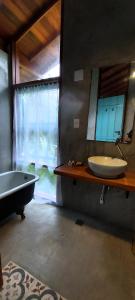 Bathroom sa Paiol Eco Suites