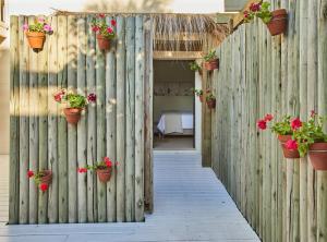 Postel nebo postele na pokoji v ubytování Posada Tamarindo