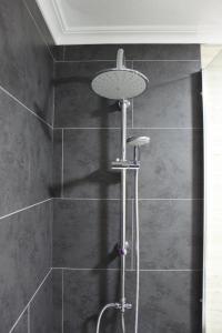 a shower with a shower head in a bathroom at Apartamento Auditorio in Alicante
