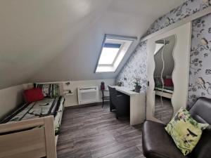 Posezení v ubytování B&B De Watering