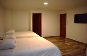 Postel nebo postele na pokoji v ubytování Hotel Villa Isabel