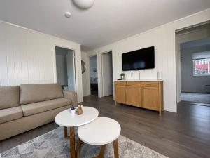 TV a/nebo společenská místnost v ubytování Bnb Stavanger Ap 9 bertis Rooftop Terrace