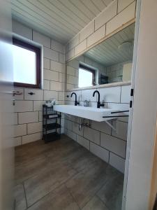 ห้องน้ำของ Ferienhaus-Bogen-Glück