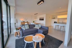 Η κουζίνα ή μικρή κουζίνα στο Appartement aan jachthaven met zicht op Veerse meer