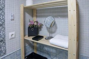 Koupelna v ubytování Apartamentos Erlueta