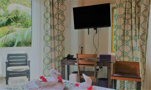 TV a/nebo společenská místnost v ubytování Mountain View Hotel