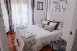 Posteľ alebo postele v izbe v ubytovaní Casa Rural El Puente Grande