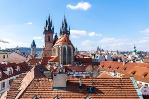 Výhľad na mesto Praha alebo výhľad na mesto priamo z apartmánu