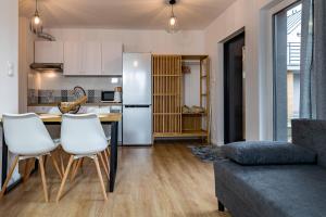 Kuchnia lub aneks kuchenny w obiekcie Apartamenty Kuracyjna