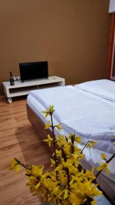 Posteľ alebo postele v izbe v ubytovaní Relax Apartman Siófok-Sóstó