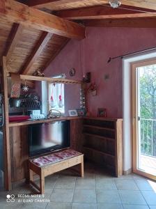 Kuchyňa alebo kuchynka v ubytovaní Torrent du Chateau casa vacanze
