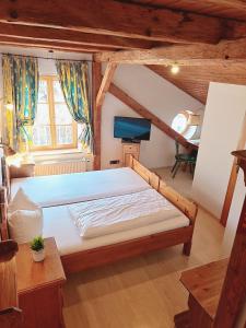 Postel nebo postele na pokoji v ubytování Landgasthof Böck