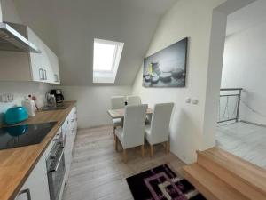 Kuchyň nebo kuchyňský kout v ubytování Apartmán Sadová