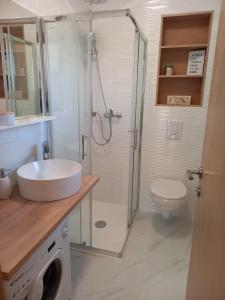 Koupelna v ubytování Apartman ANAMARIA
