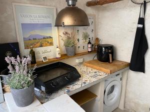 Cuisine ou kitchenette dans l'établissement Maison Vaison