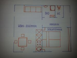 Půdorys ubytování Appartements Real