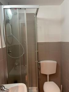 A bathroom at Del Corso Apartment Palese Airport