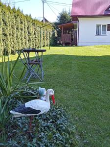 Ogród w obiekcie Drozdówka nad Soliną - Domki BOHO