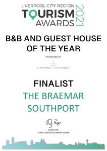 紹斯波特的住宿－The Braemar Southport，用于修改肝脏池城市的海报