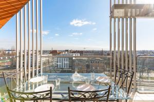 Balkón alebo terasa v ubytovaní Apartament Penthouse Q4Apartments