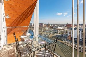 Balkón alebo terasa v ubytovaní Apartament Penthouse Q4Apartments