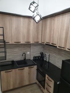 Kuchyň nebo kuchyňský kout v ubytování Apartman Magija