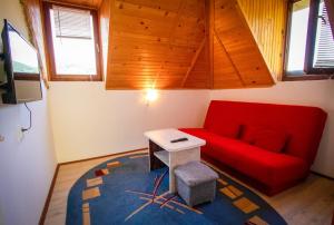 TV a/nebo společenská místnost v ubytování Apartmani Vidra